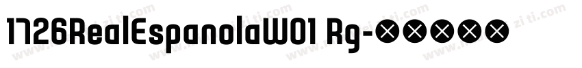 1726RealEspanolaW01 Rg字体转换